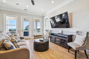 TV, table tennis - Crown Royal - 7 BR Luxury Home w/Pool, Hot Tub, & Game Room (North Myrtle Beach)