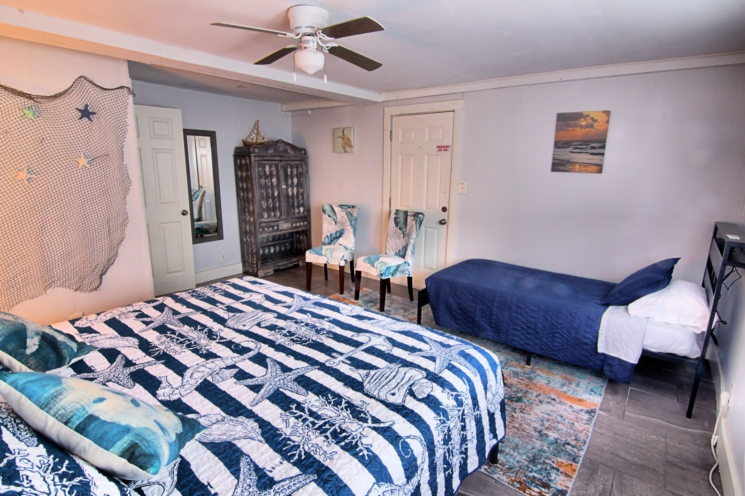 2 bedrooms, iron/ironing board, WiFi (free), bed sheets