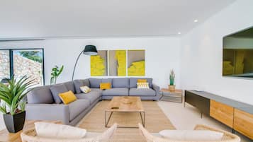 Televisión, reproductor de DVD, tenis de mesa y estéreo