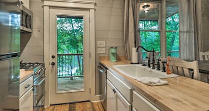 Rustic-Chic Riverfront Home w/ Dock, Deck & Canoes