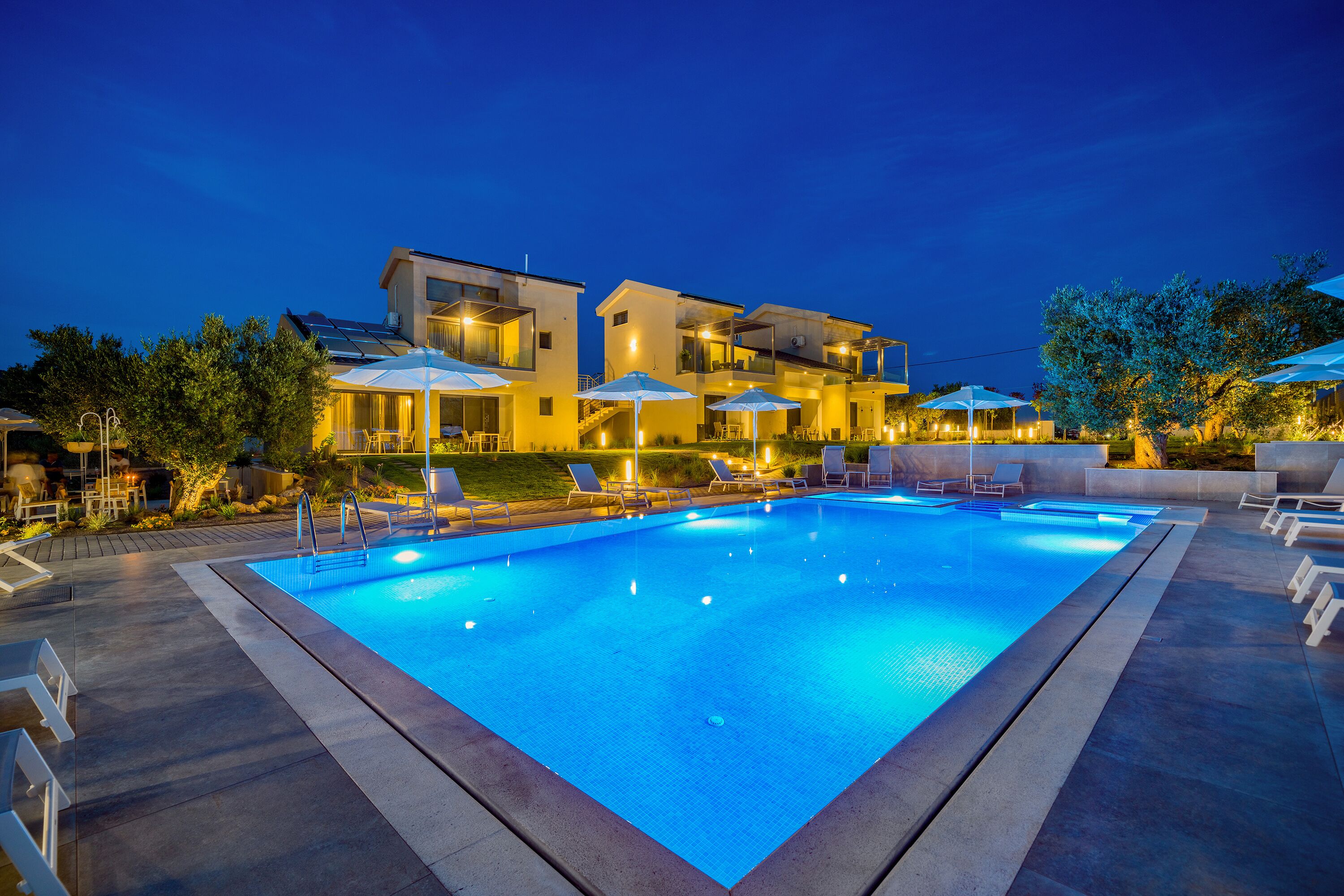 Façade de l’hébergement - soirée/nuit