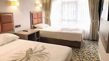 Free WiFi, bed sheets