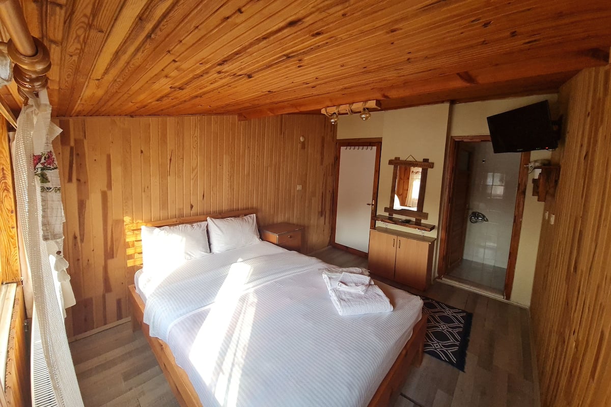 Chambre Double Standard, vue montagne | Fer et planche à repasser, Wi-Fi gratuit, draps fournis