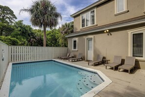 A heated pool