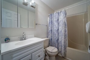 Bathtub, hair dryer