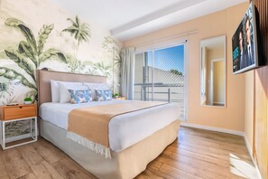 Appartement Premium (#2) | 1 chambre, literie hypoallergénique, couette en duvet d'oie, surmatelas