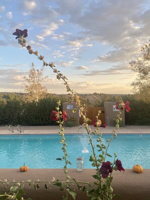 Outdoor pool, a heated pool - Spectacular Mountain Views, Supreme Tranquility & Privacy in Tesuque! (Santa Fe)