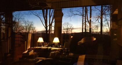 Escape to your cozy Cashiers retreat, just a hop away from Lake Glenville