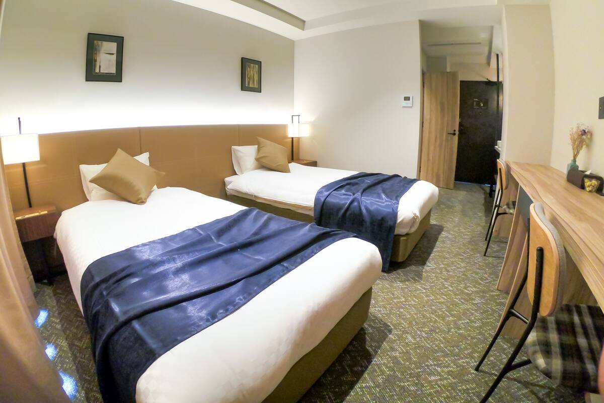 Deluxe Twin Room | Desk, laptop workspace, soundproofing, WiFi (free)