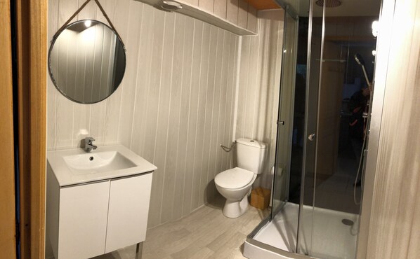 Shower, hair dryer