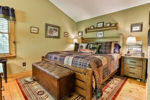 1 slaapkamer, een strijkplank/strijkijzer, gratis wifi, beddengoed