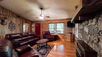 TV, fireplace, DVD player