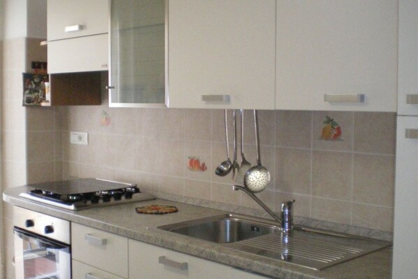 Fridge, oven, stovetop, dishwasher