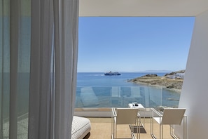 Premium Double Room, Sea View | Terrace/patio - Infinity View Hotel (Tinos)