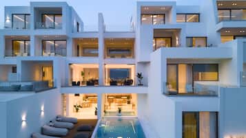 Front of property – evening/night