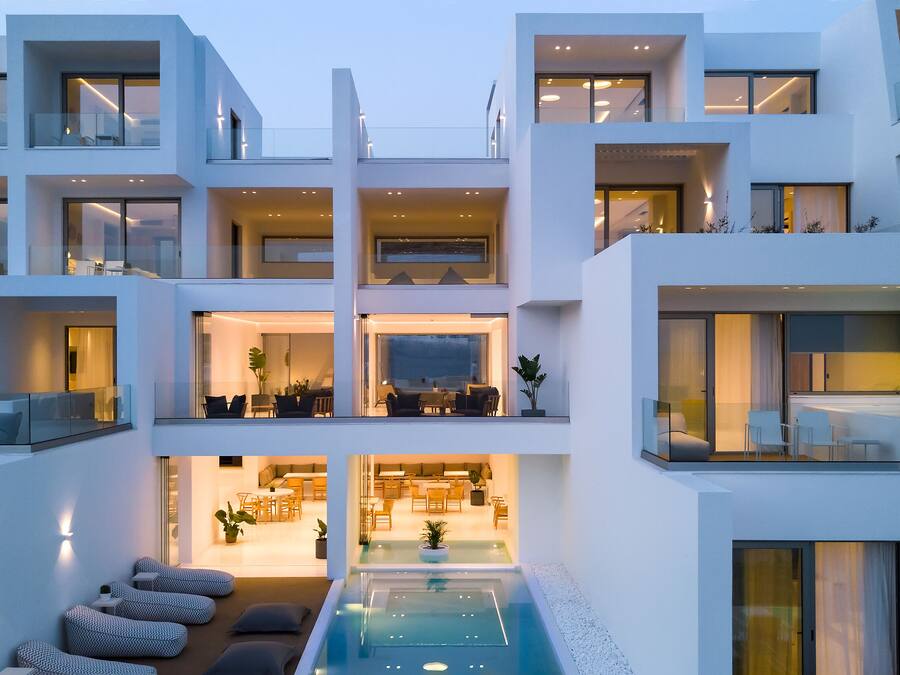 Front of property - evening/night