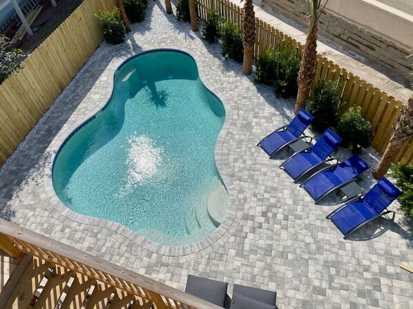 A heated pool