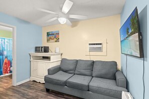 Smart TV, video games, DVD player, table football