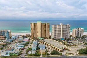 Exterior - Sand Castle ~ 3-Story Beach Retreat with Heated Pool, Tiki Bar & Dual Game Rooms (Panama City Beach)