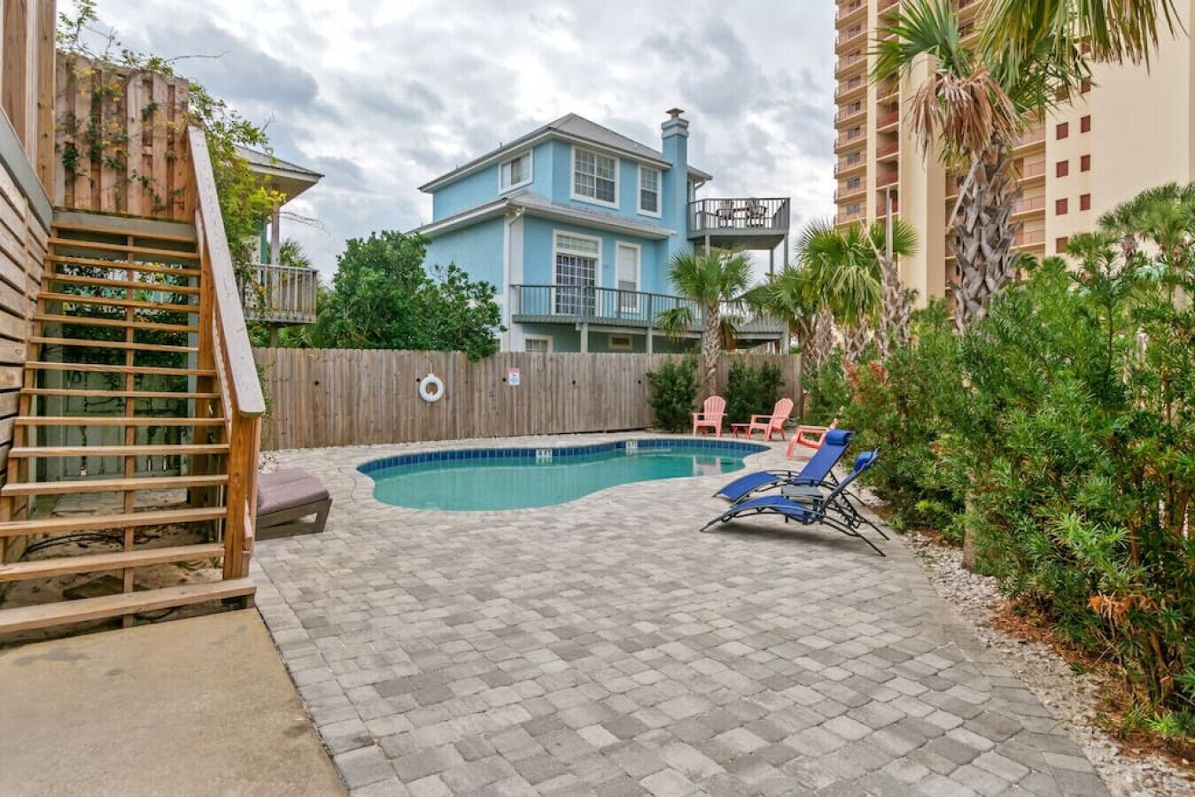 A heated pool