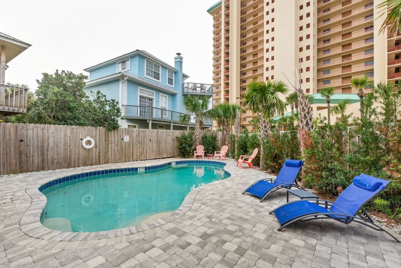 A heated pool
