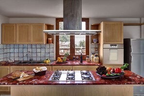 Fridge, oven, stovetop, dishwasher - Stunning private villa with WIFI, A/C, private pool, TV, patio, panoramic view, close to Sorrento (Sant'agata Sui Due Golfi)