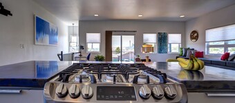 Modern 2BR Home + Fireplace + Balcony + Near Civic Center