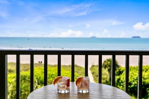Outdoor dining - Oceanview Condo w/ Balcony – Steps to Cocoa Beach Pier! (Cocoa Beach)
