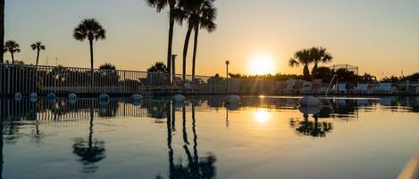 A heated pool