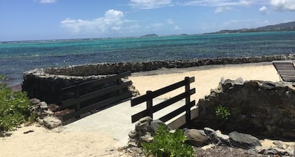 Ocean front condo complex, 2 bed, 2 bath with a pool. Saltwater lagoon view.