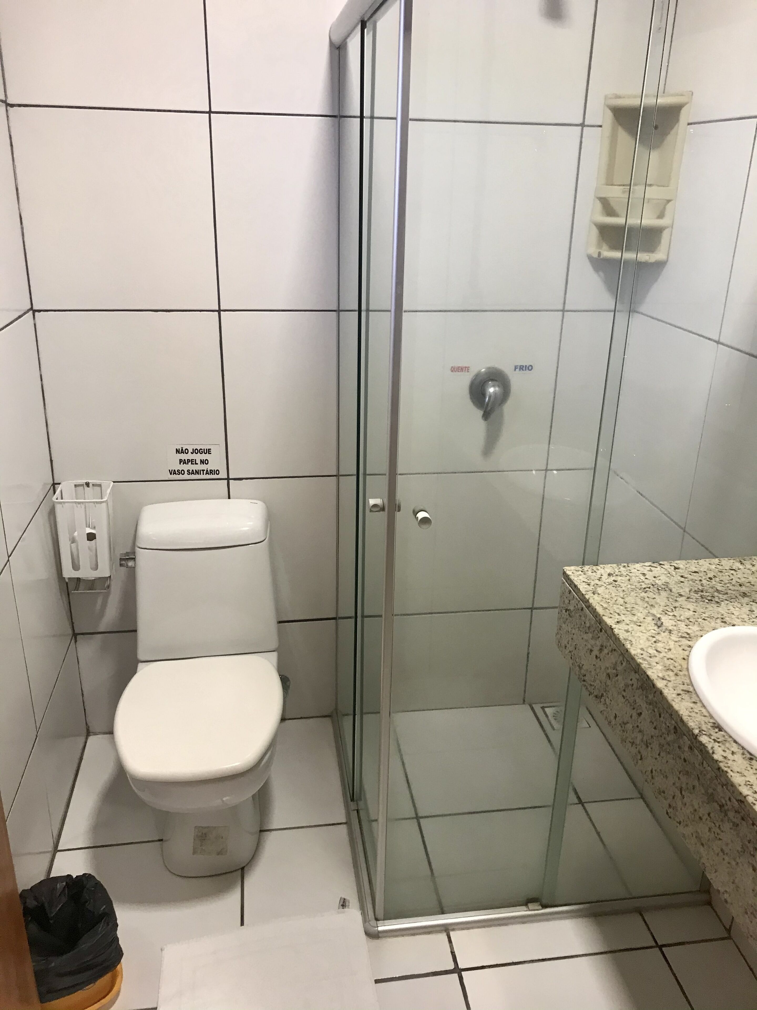 single room | bathroom | shower, towels