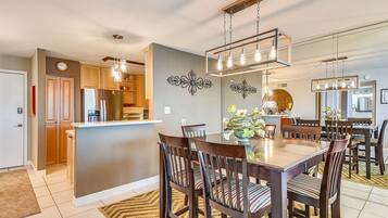 Condo, 2 Bedrooms | Private kitchen | Fridge, microwave, oven, dishwasher