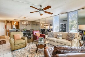 Condo, 2 Bedrooms | Living area | TV - DP 202C Recently renovated 2 bedroom condo near Destin Harbor and amazing views by RedAwning (Destin)