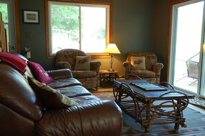 Standard Cottage, 3 Bedrooms (Scenic Pine) | Living area | Smart TV, Netflix, Hulu, pay movies - Gathering Place Resort & Lodge (Birchwood)
