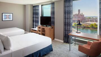 Premium Room, Accessible (2Queen&SofaBed,WaterView,RollinShower) | In-room safe, desk, iron/ironing board, free WiFi