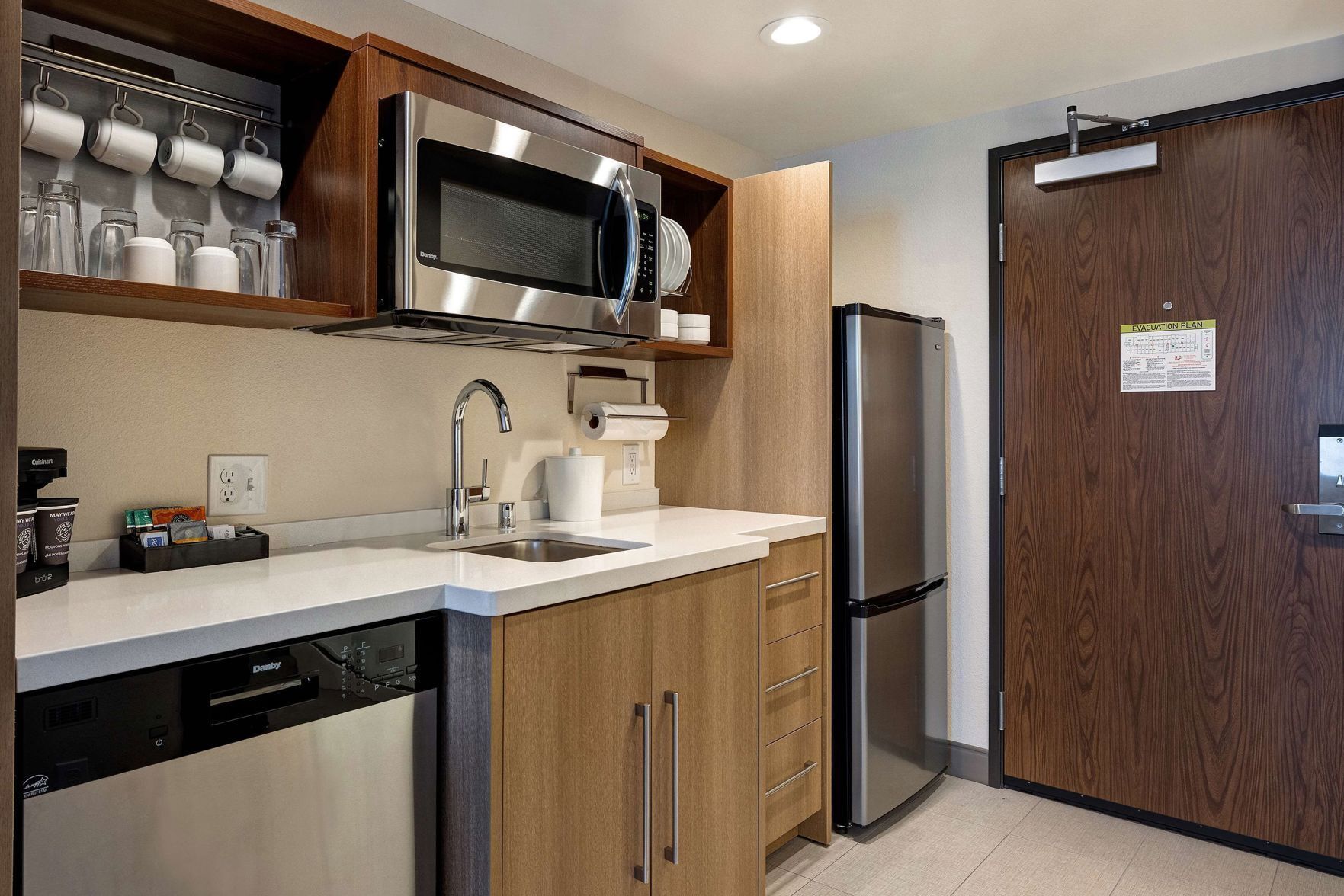 Cocina privada | Refrigerador, microondas y lavavajillas 