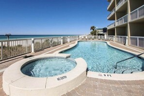 A heated pool
