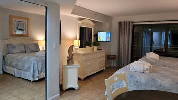 2 bedrooms, in-room safe, iron/ironing board, WiFi