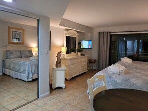 2 bedrooms, in-room safe, iron/ironing board, WiFi