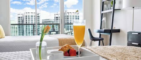 Deluxe Studio, 2 Queen Beds, Balcony, Partial Ocean View | View from room