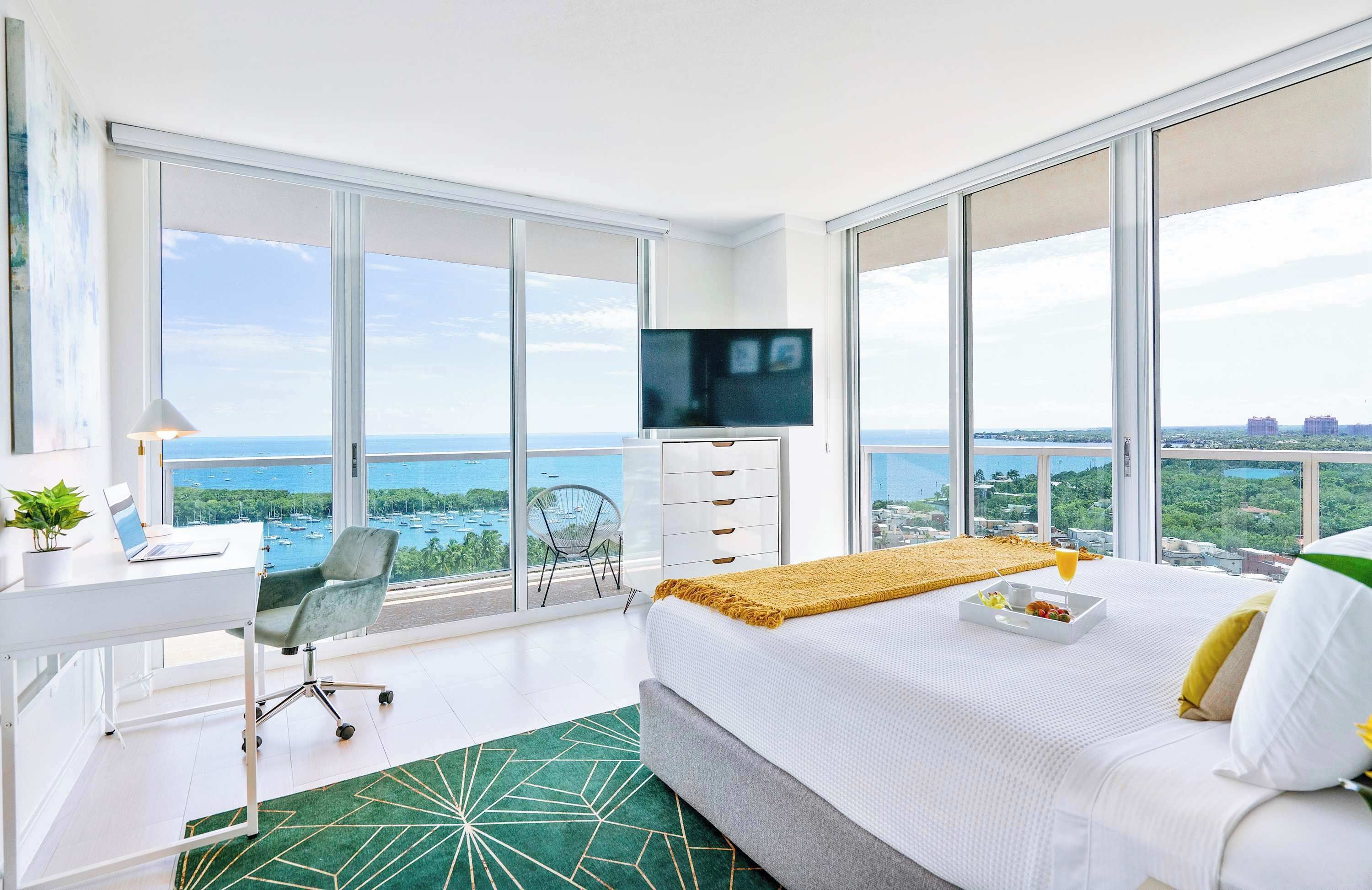 Classic Apartment, 2 Bedrooms, Bay View | Premium bedding, in-room safe, desk, laptop workspace