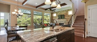Open Water Luxury LBJ House with Heated Pool and Lakeside Pavilion! Sleeps 17