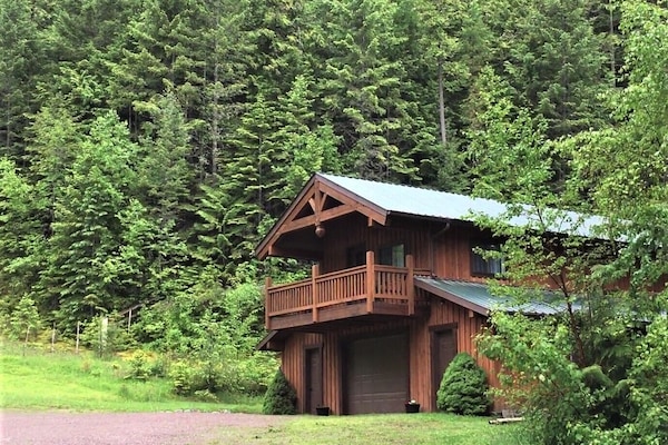Entire house located in a secluded area in the Mission Mountains.