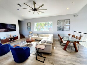 TV, table football, ping pong