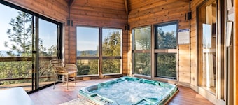 Mountain Oasis! Indoor Hot Tub, Game Room, VIEWS!