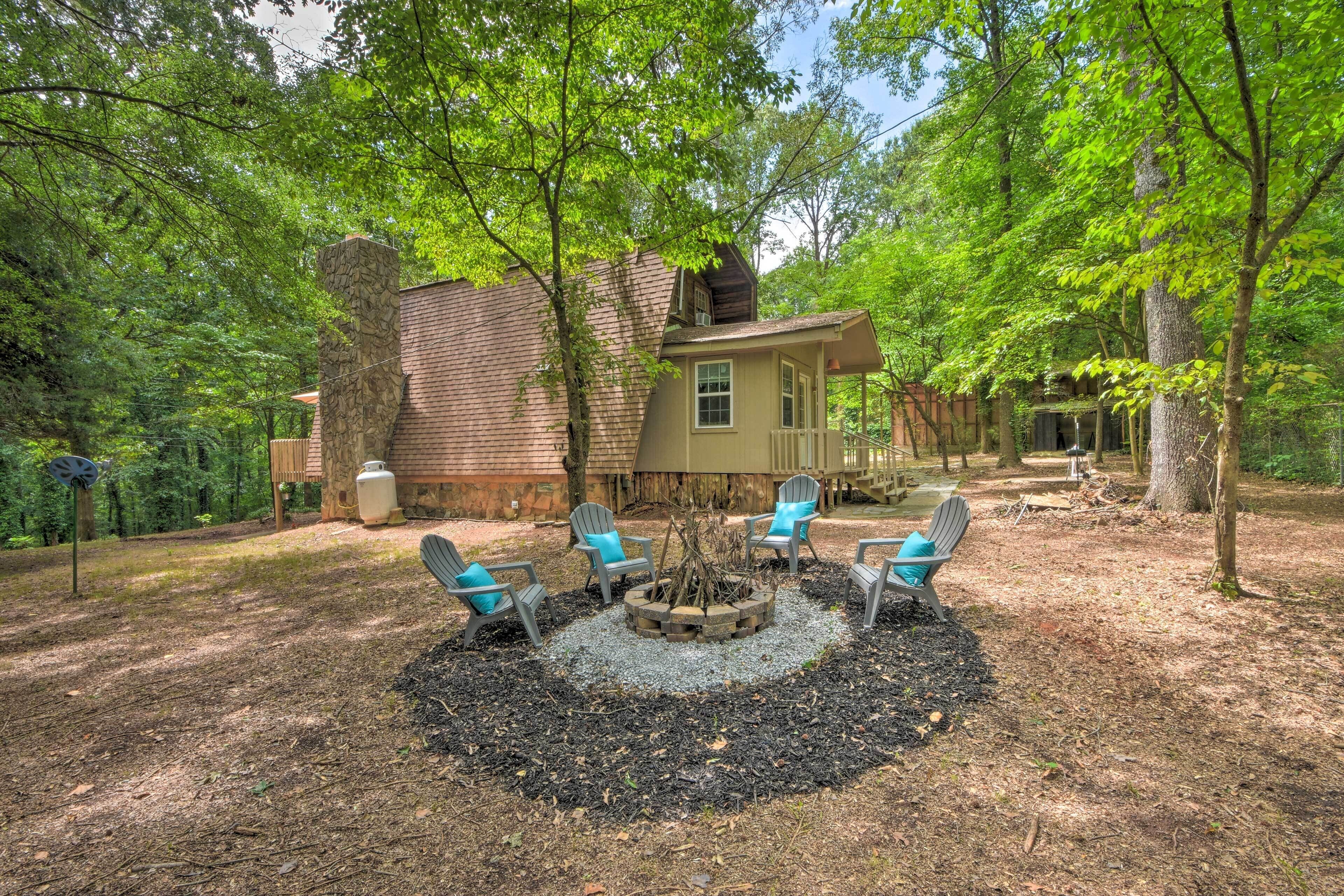Artist's A-Frame Cabin w/ New Interior + Deck