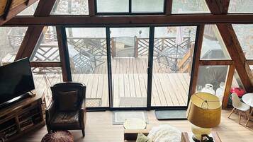 TV connectée, cheminée, jeux vidéo, lecteur de DVD