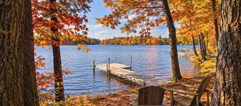 Cozy Maine Lakefront Escape | Fall Foliage & Fire