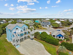 Exterior - Jolly Sixpence -- Ocean Views, Steps to Community Pool & Short Stroll to Beach (Emerald Isle)