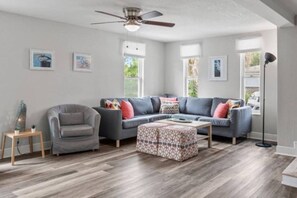 Smart-tv och eldstad